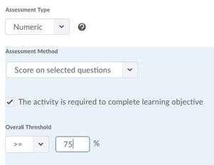 Define Assessment Parameters.