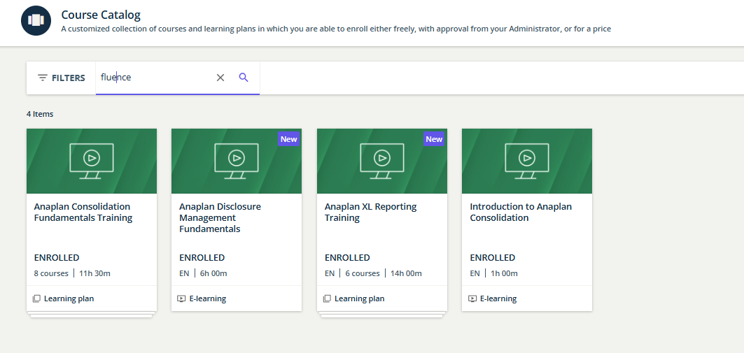 Anaplan Learning Path Fluence Learning path and login? - Anaplan Community