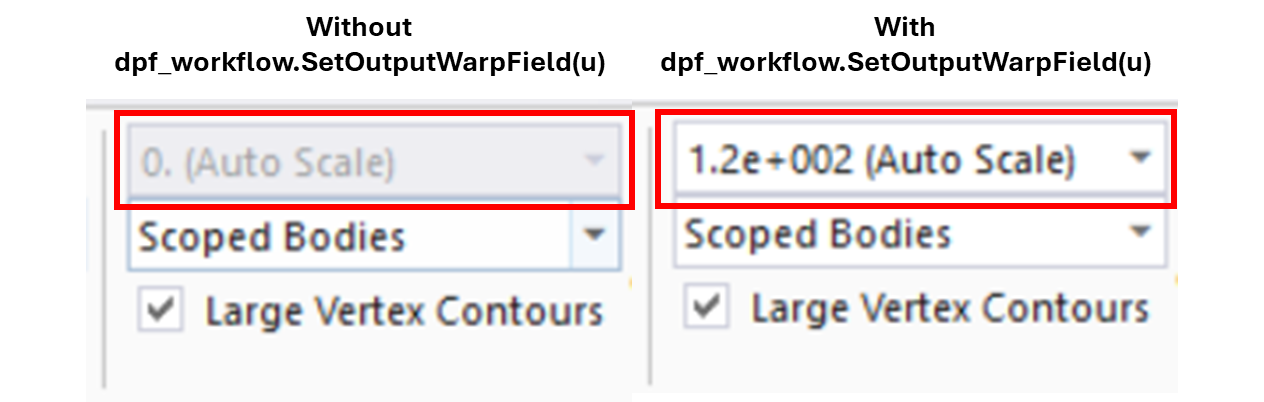 How to include deformation scaling into a plot created by Python Result ...