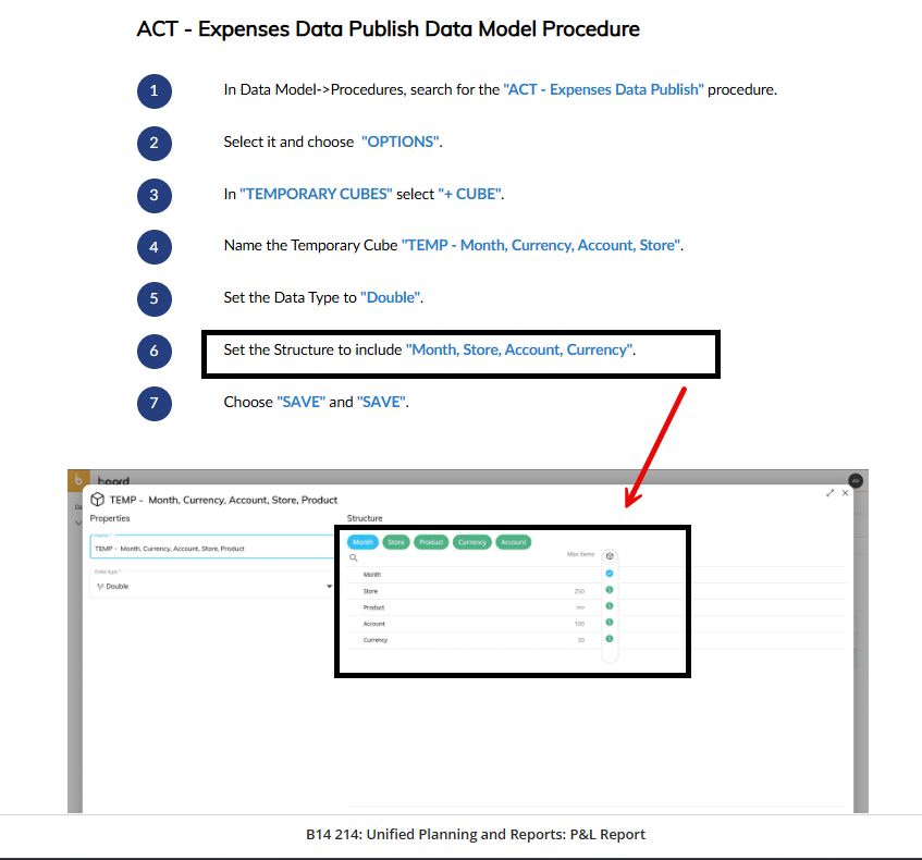 214 Section 2: L2 Demo Data Model ACT - Expenses Data Publish ...