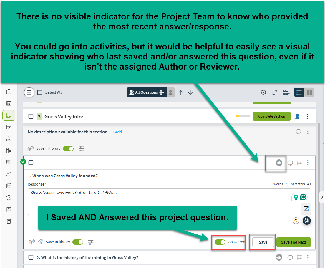Display User Who Last Saved Project Response (Qualtrics) - Responsive ...