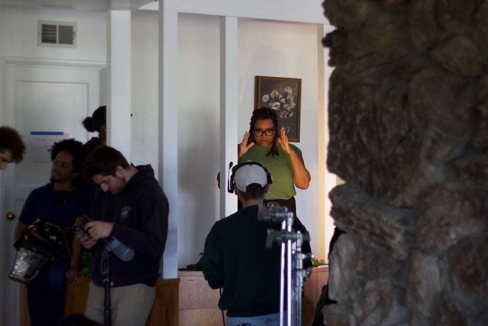 Filmmaker Shandaeya Caldwell on set.jpeg