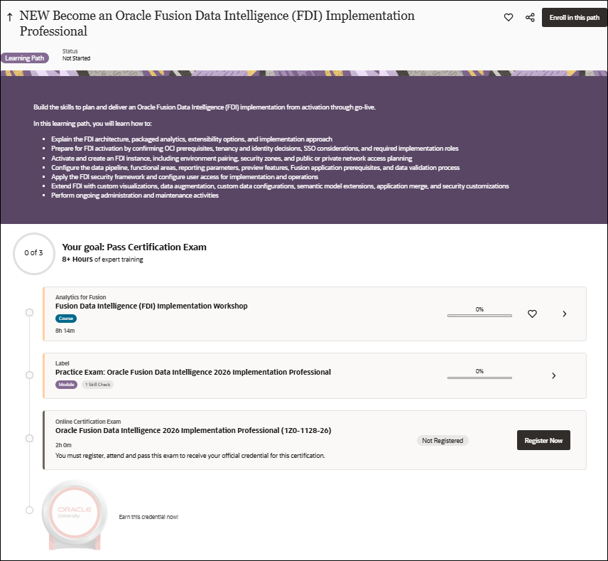 Newly Refreshed: Oracle Fusion Data Intelligence (FDI) Implementation ...