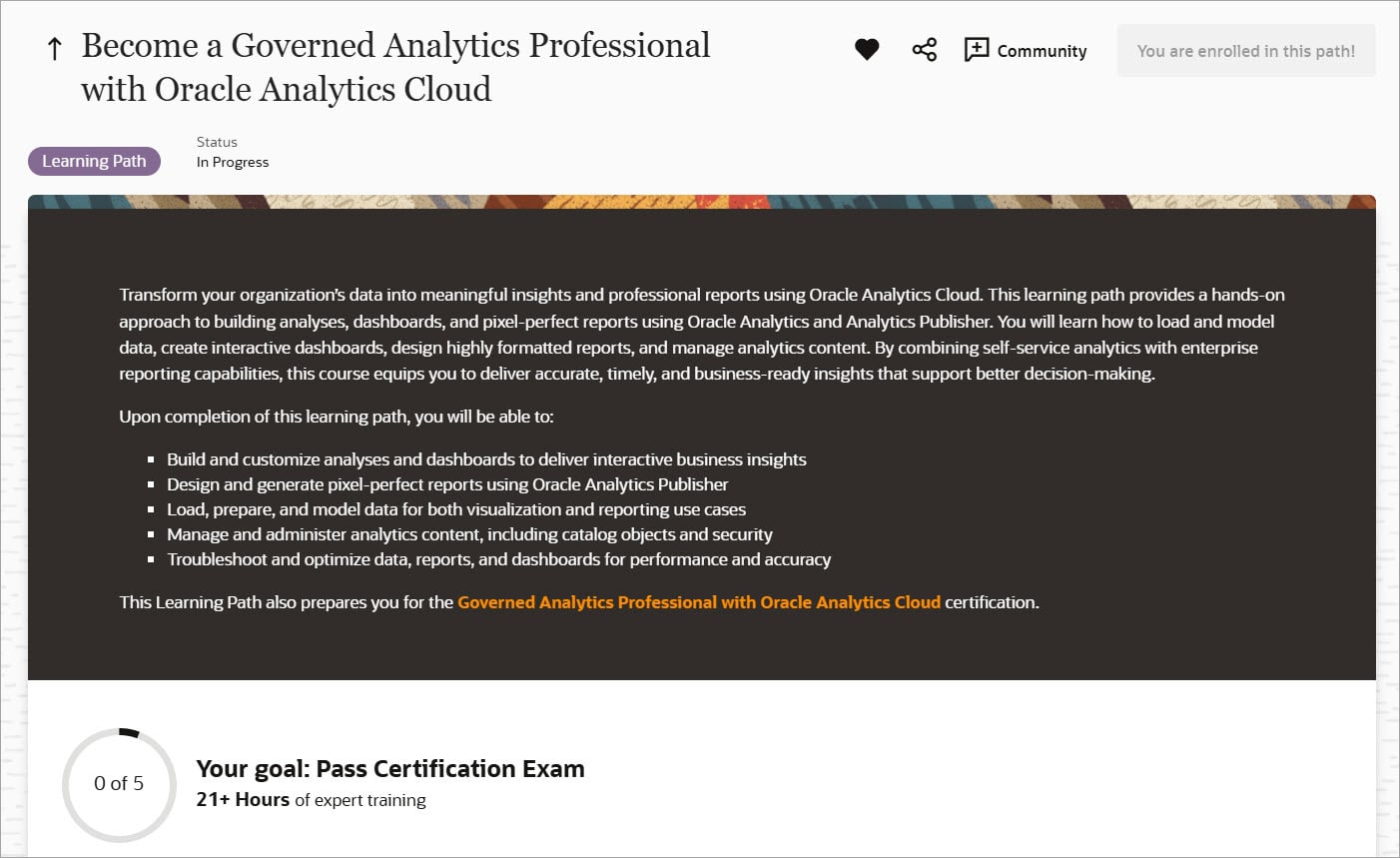New 2026 Oracle Analytics Cloud Learning Paths and Certifications - Oracle