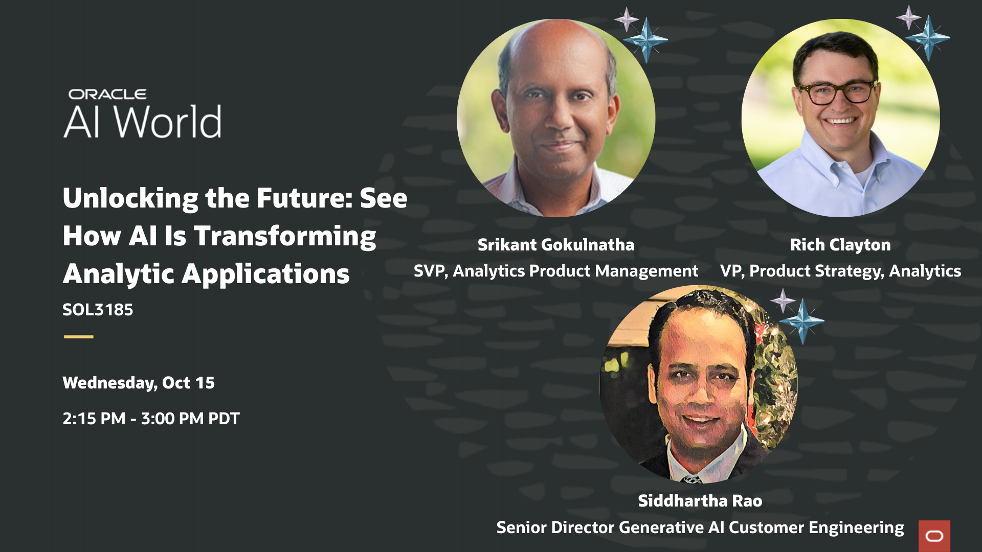 Analytics - Oracle AI World Solution Keynote - Unlocking the