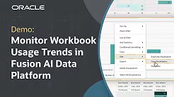 New Tutorial: Tracking Workbook Content Usage in Oracle Fusion Data ...