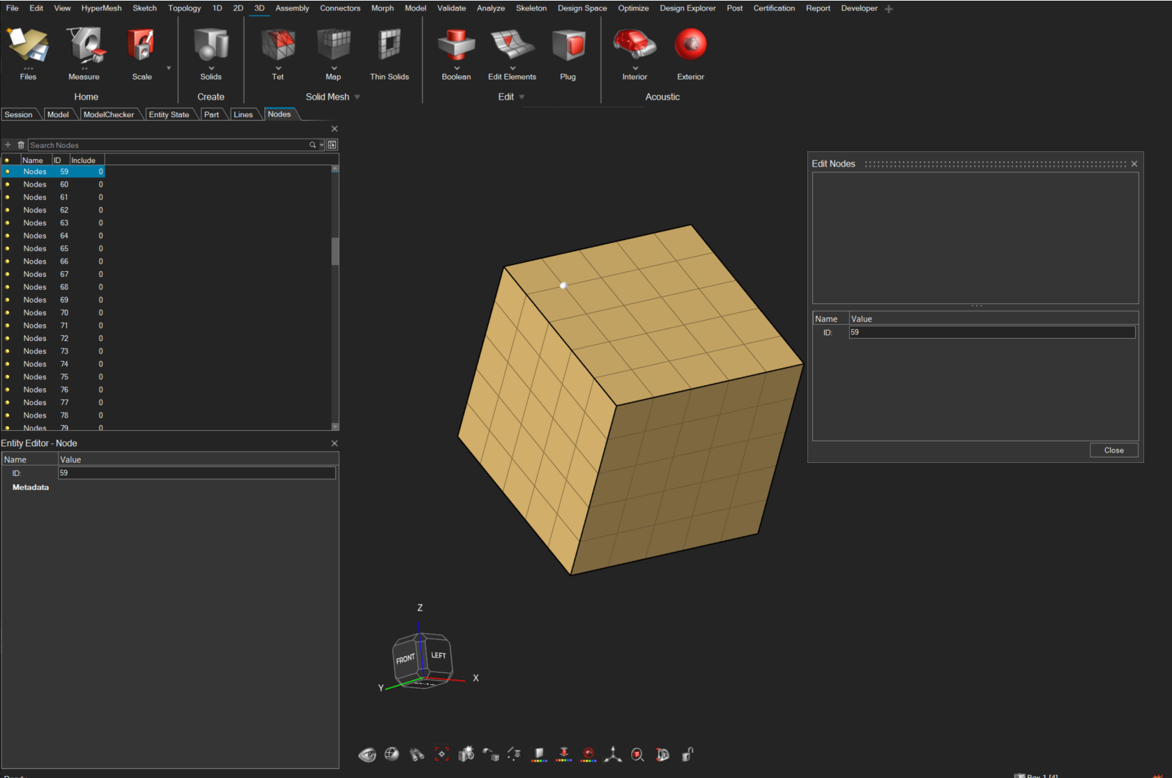 Get node coordinates with Hypermesh (new interface) - Altair Community