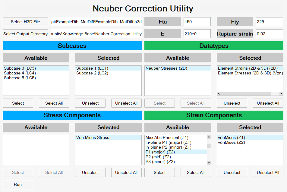 Neuber Correction Utility for Stress/Strain Results Files - Altair ...