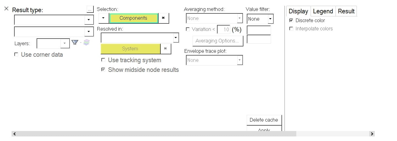 Hyperview Interface Fld In the HyperView post-processing interface, the Contour display shows ...