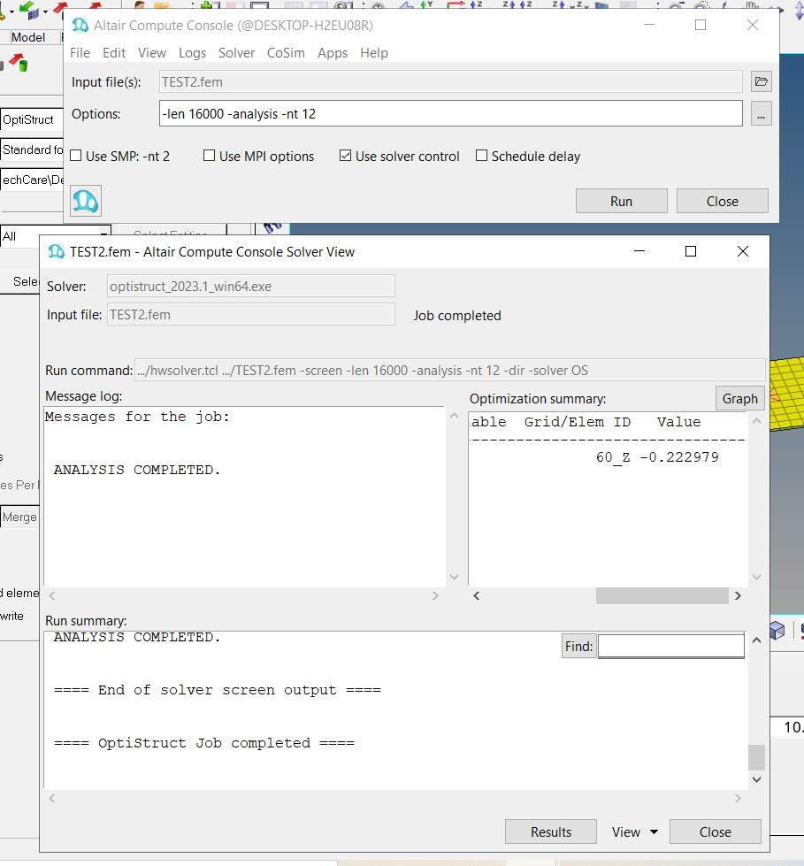 Tensile and compression test simulation - Altair Community
