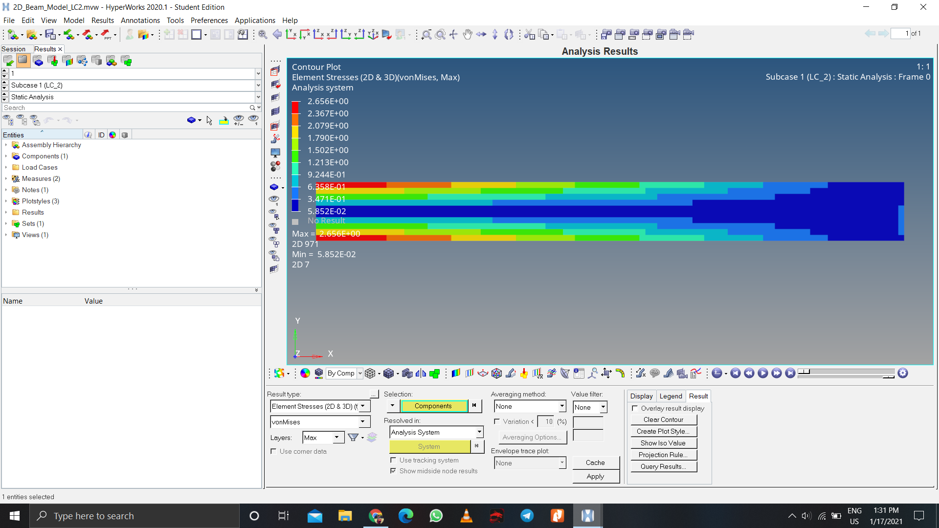 Stress Constraint Results in Topology Optimization. - Altair Community