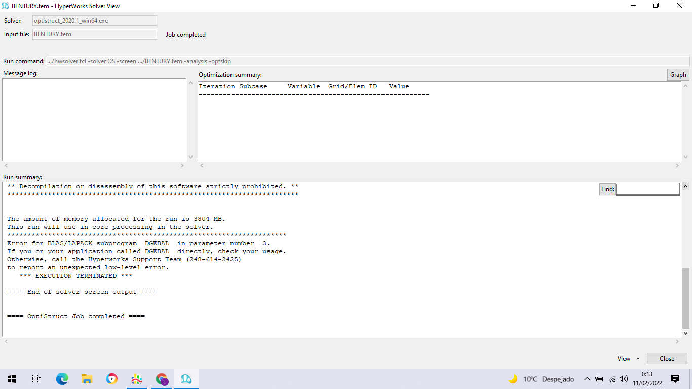 How to solve Error for BLAS/LAPACK subprogram DGEBAL in parameter ...
