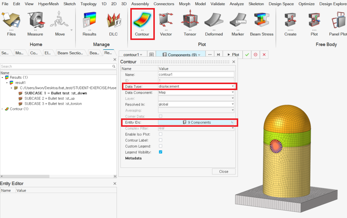[HyperMesh] Post 기능을 활용한 Shell thickness 시각화 방법 — Altair Community