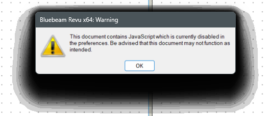 JavaScript warning messages - Bluebeam Community
