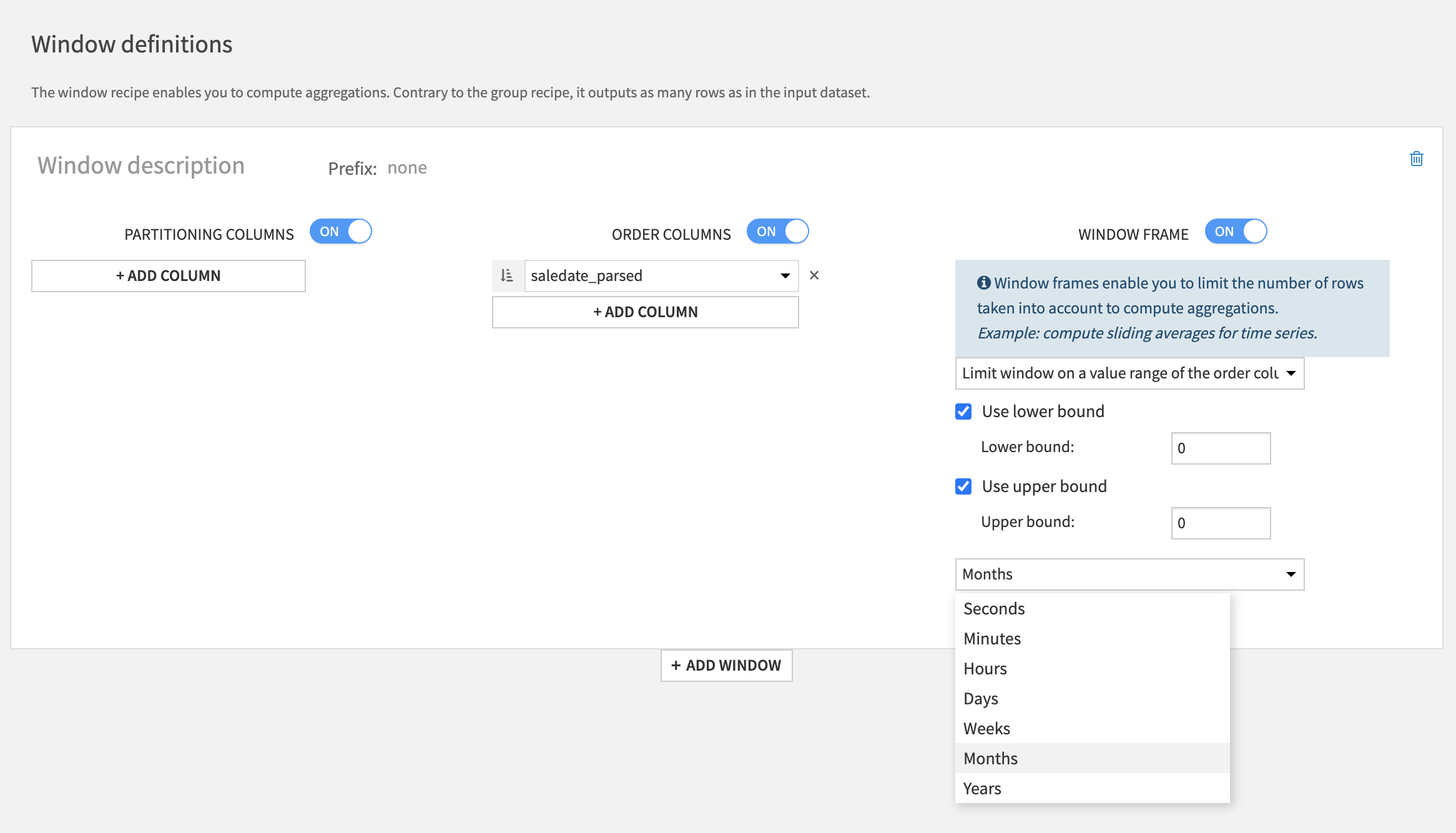 Sum for the last 12 months — Dataiku Community