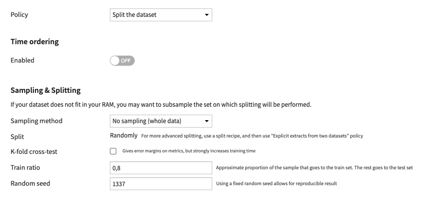 New Analysis not considering "Whole Dataset Sample' — Dataiku Community