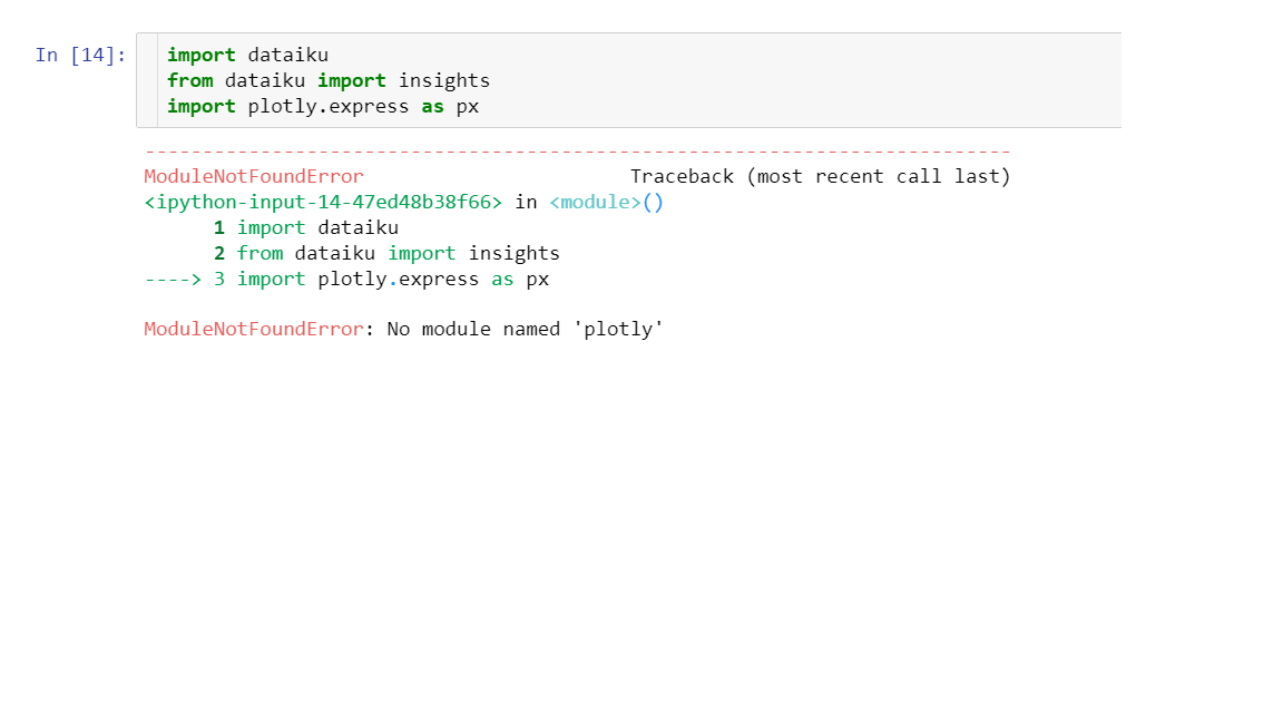 installing packages in env, but cant use in notebook — Dataiku Community