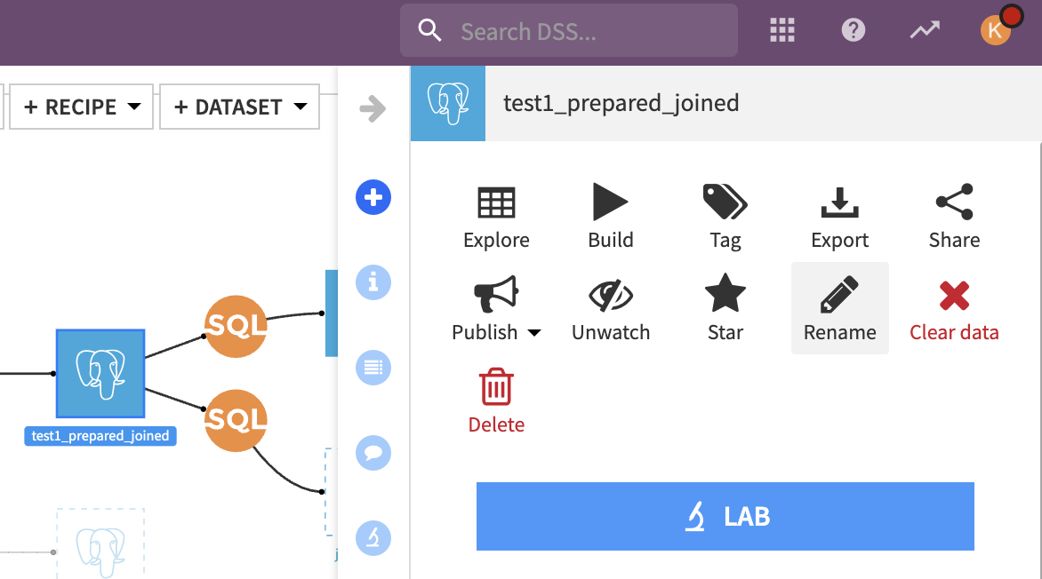 Rename Output Dataset of Recipe — Dataiku Community