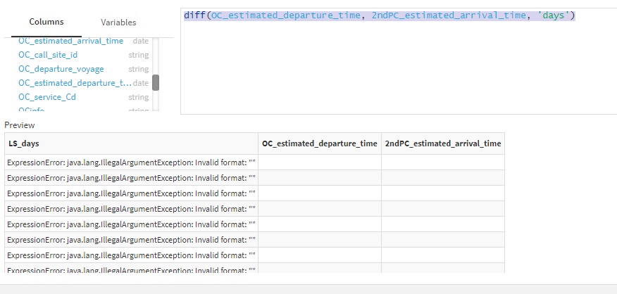 Date_Diff not workable — Dataiku Community