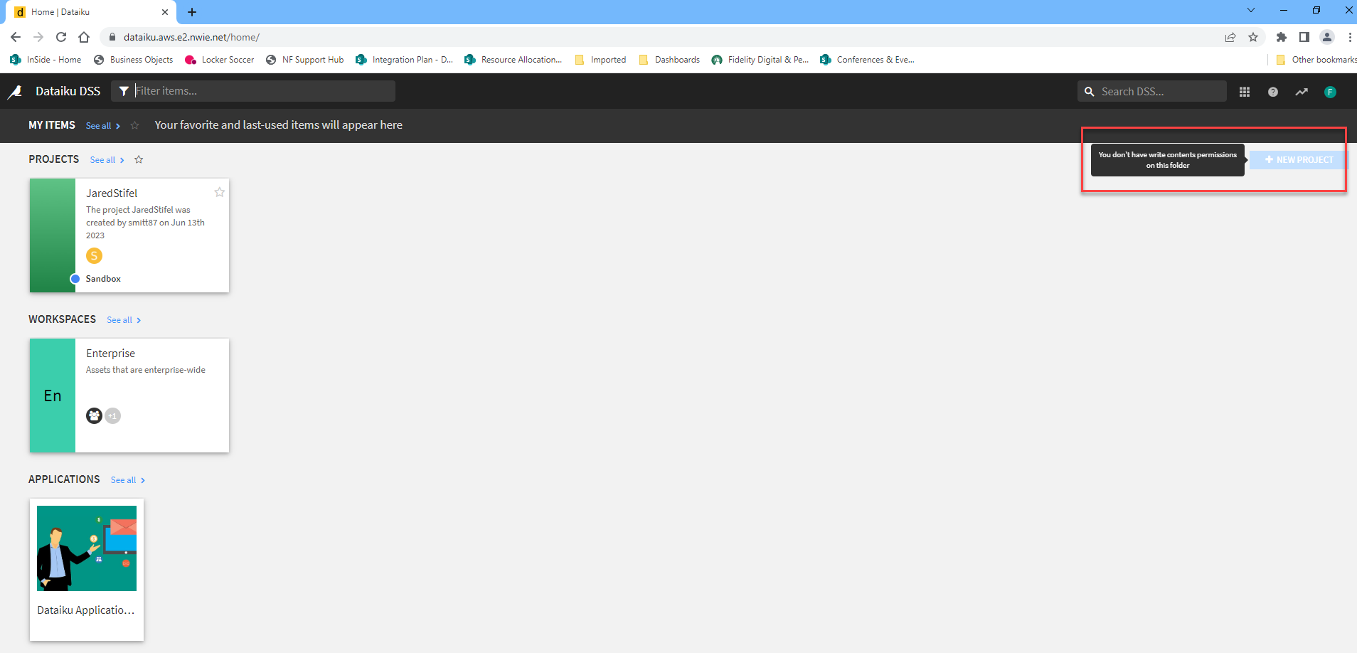New Project Error — Dataiku Community