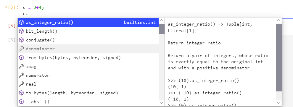 How do I get tab completion in Ipython interpeter inside Workspace ...