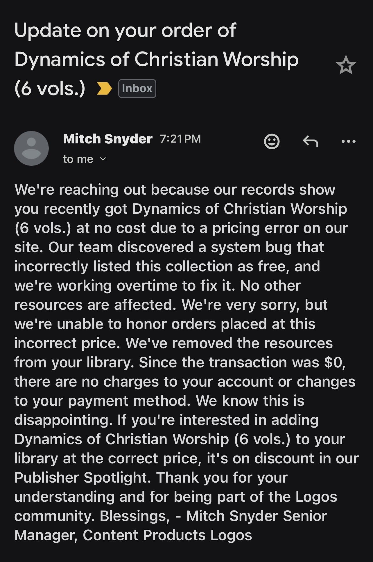 SAD new policy - Logos Community