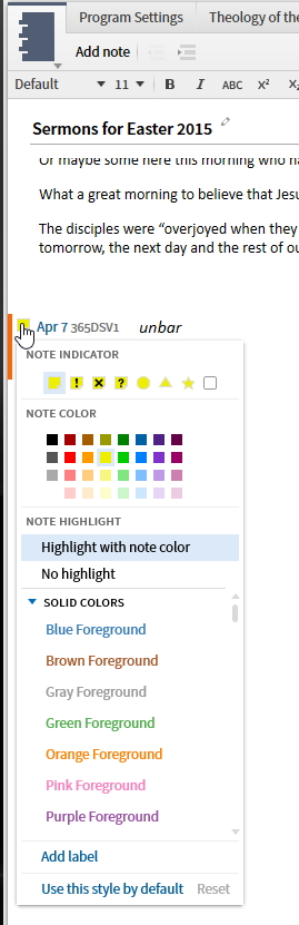 [resolved] Notes: Text Formatting - Logos and Verbum Forum - Logos ...