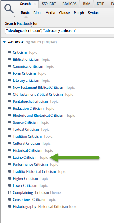 TIP of the day: Ideological and Advocacy Criticism - Logos Community