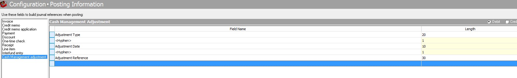 Posting Info Screenshot
