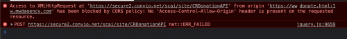 CORS error