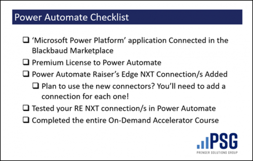 Power Automate Checklist