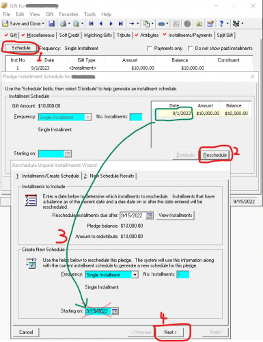 Finance Support Steps