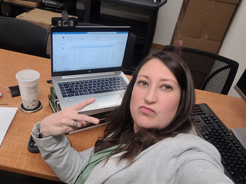 Marcella at computer 4dd3afe62b273da49221dd4ef498686b-huge-20