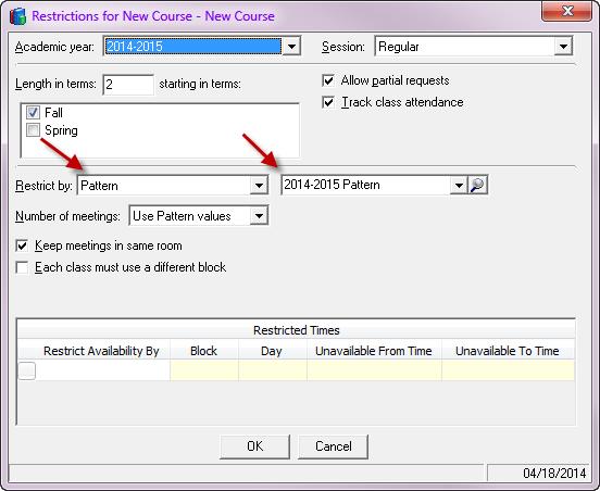 Course Restrictions 2