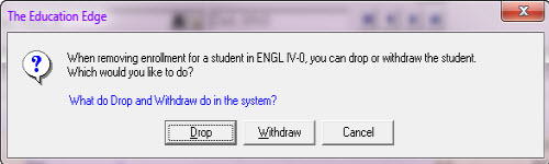 Drop or Withdraw