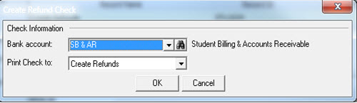 Bank Account - Print Check to