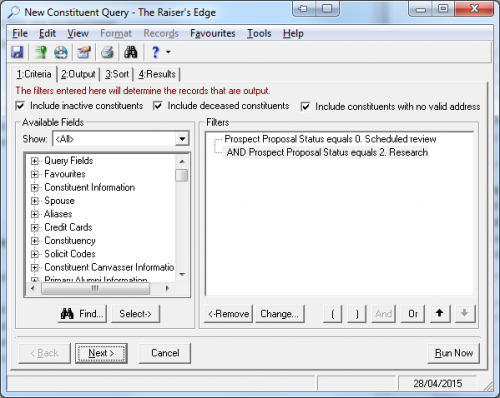 Multiple proposal criteria image