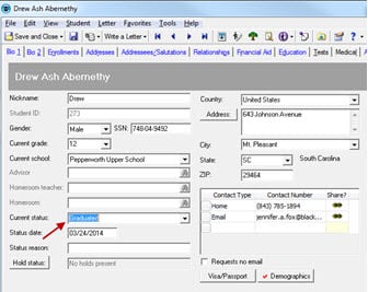 Student Current Status