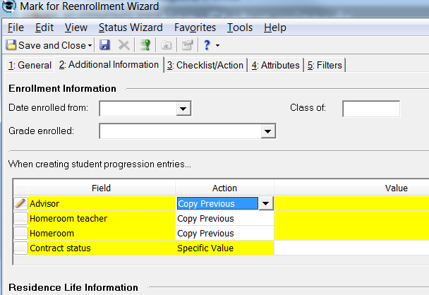 Copying Homeroom Teachers and Advisors