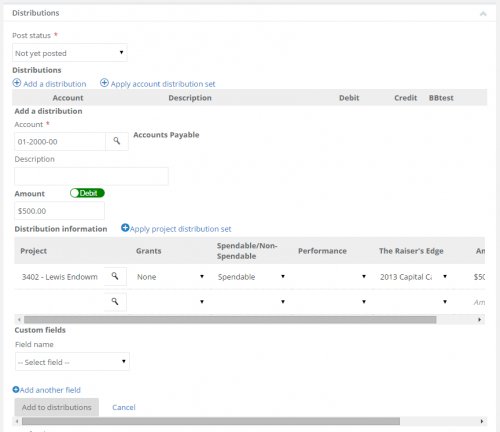 Default distributions in Financial Edge NXT image