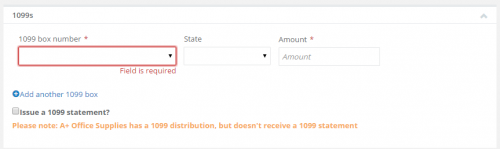Not a 1099 vendor image