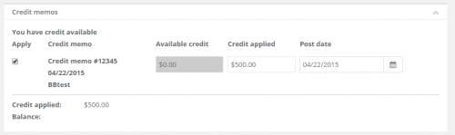 Credit memos Financial Edge NXT image
