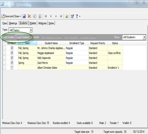 Add Student / Load Student