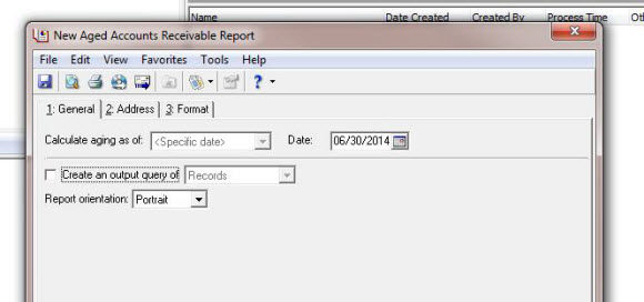 Aged Accounts Receivable Report