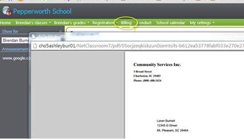 Netclassroom Billing