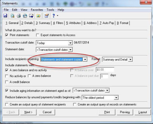 Statement Parameters