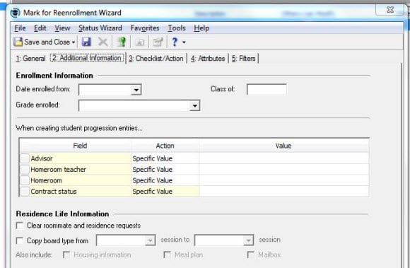 Additional Information Tab