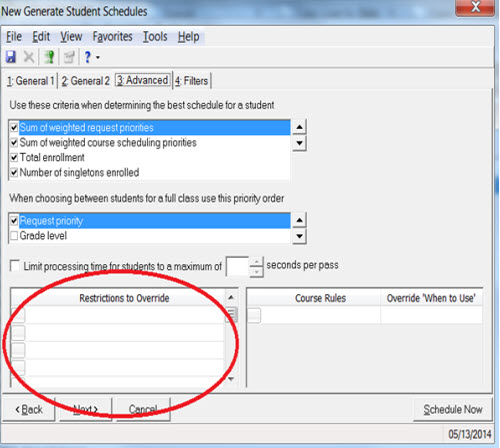 Generate Student Schedules