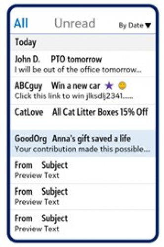 Example Inbox Email inbox example