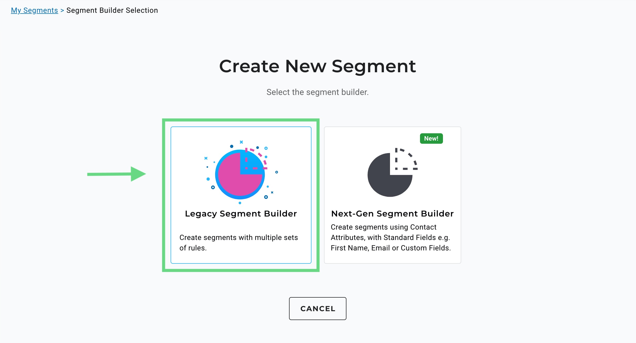 Creating Segments with Legacy Segment Builder - Maropost Community